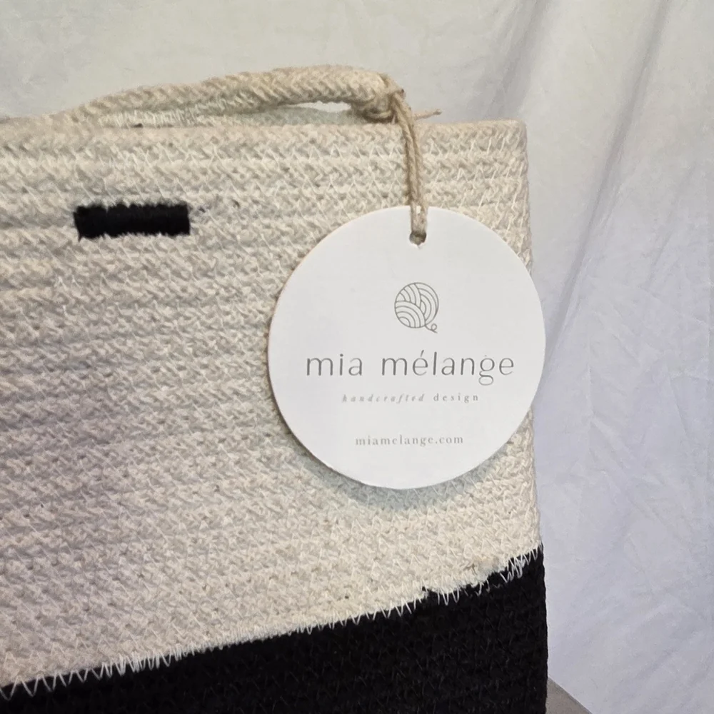 *NWT* Mia Melange Woven Storage Basket